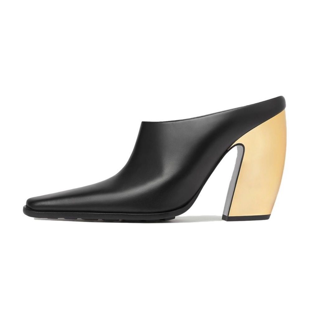 Bottega Veneta Tex leather mules size 38